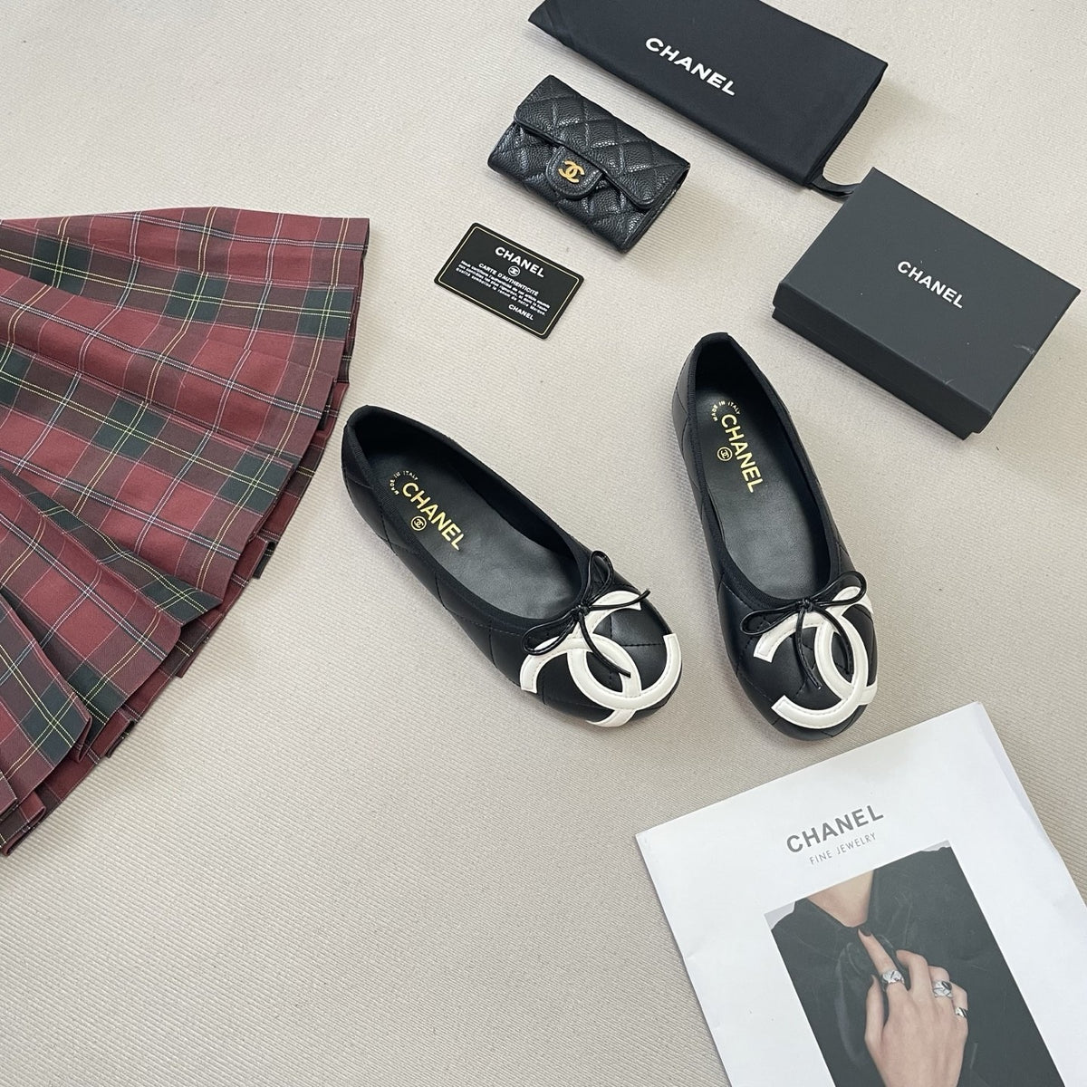 Chanel Leather Ballet Flats