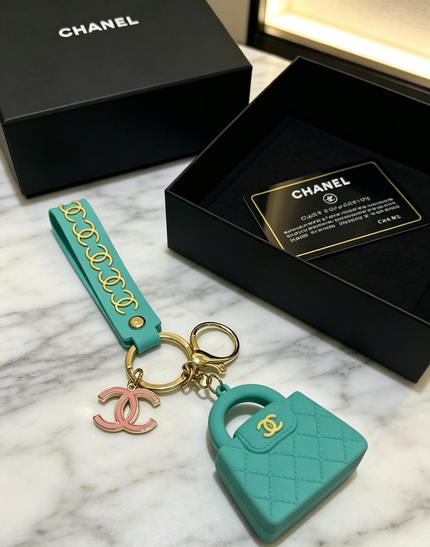 Chanel Vintage-Finish Keychain
