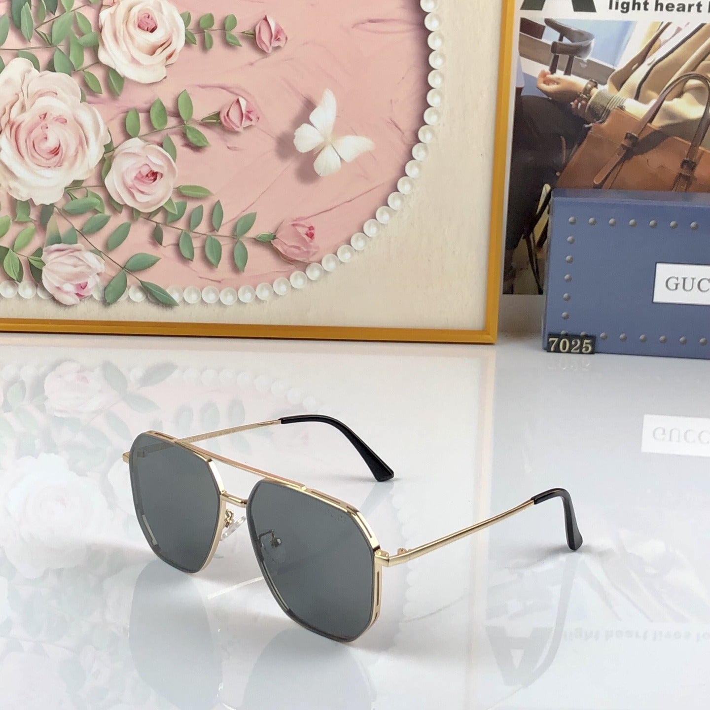 Gucci Nylon Vintage-Finish Sunglasses