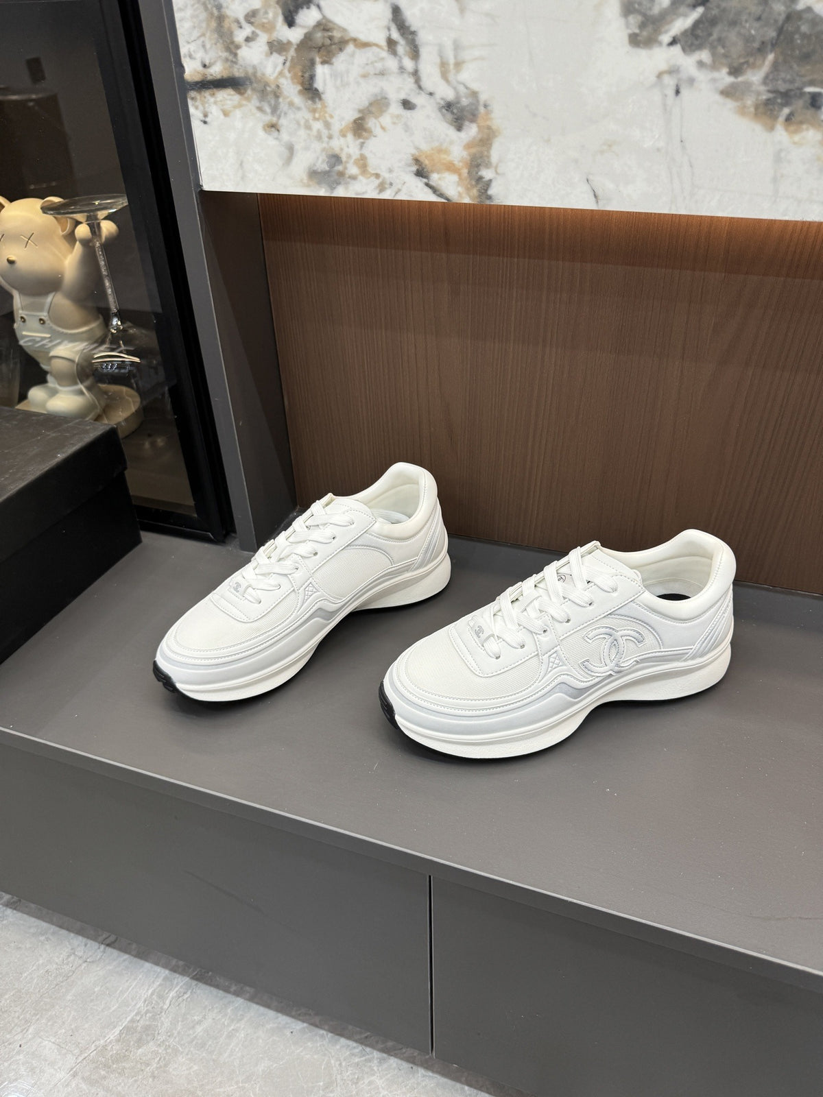 Chanel Canvas Logo Shoes