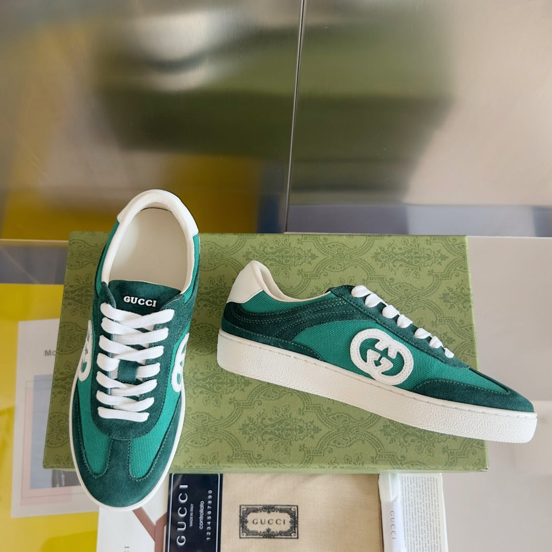 Gucci Leather Logo Sneakers