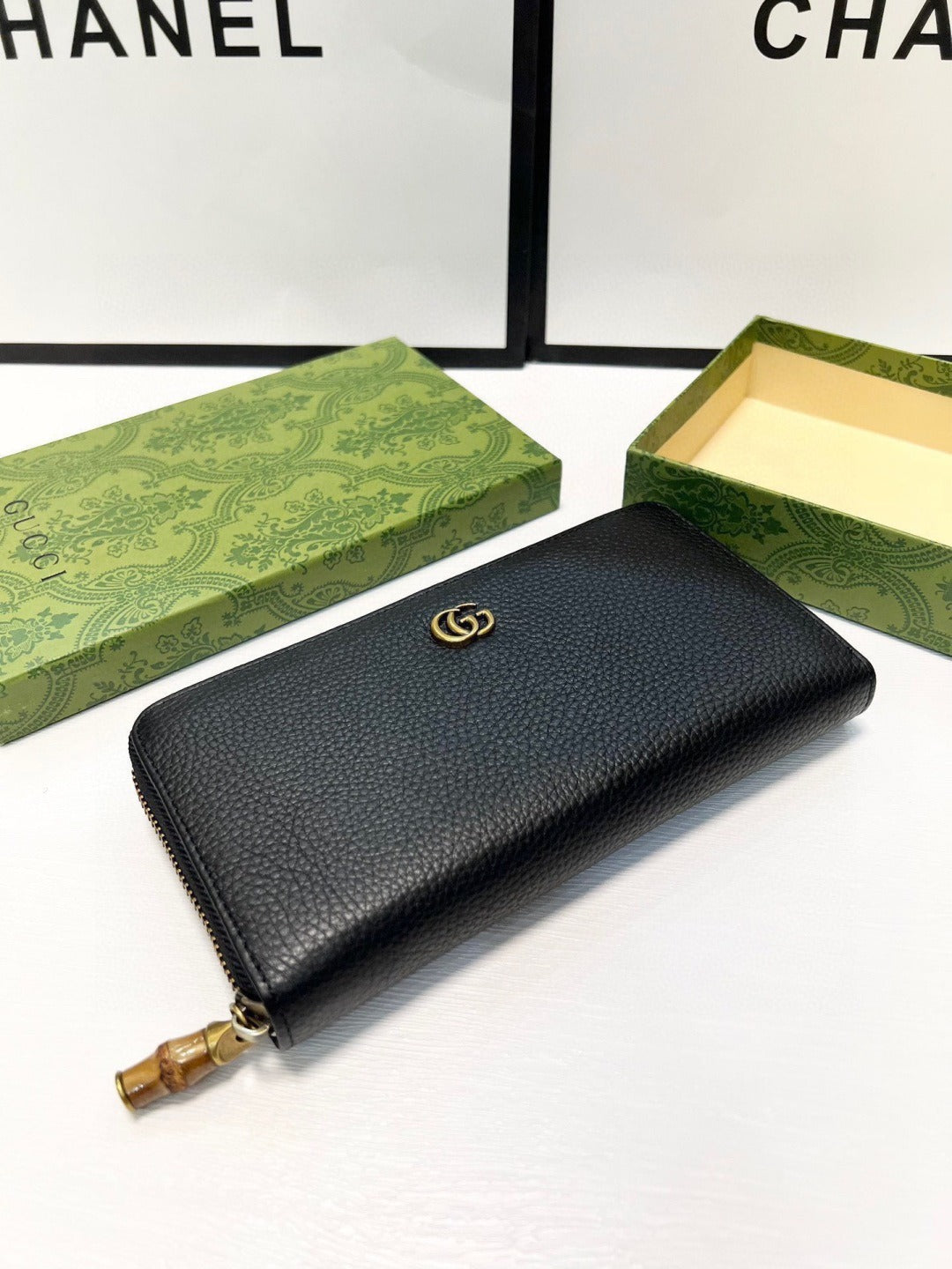 Chanel Black Zip Wallet