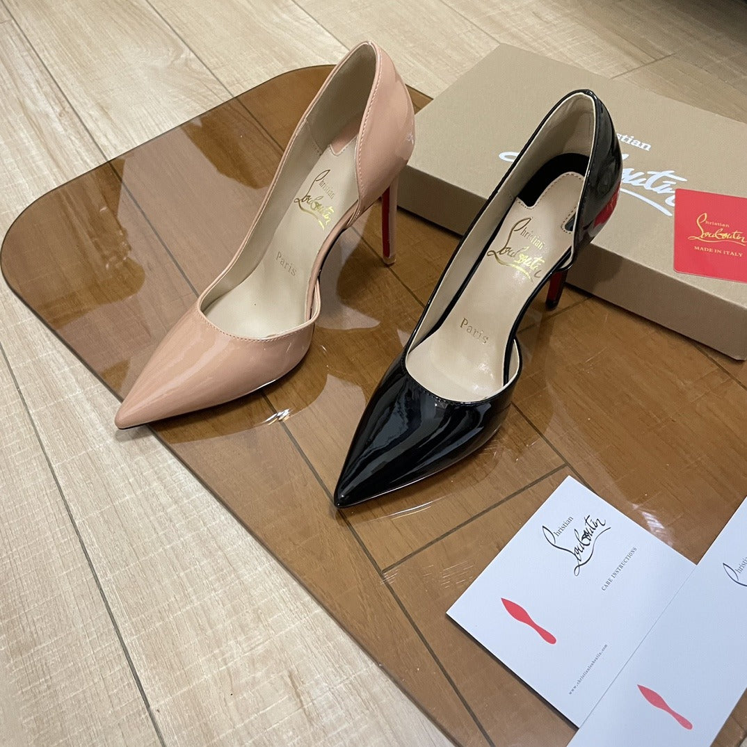 Jimmy Choo Patent Leather & Lambskin Leather Heels
