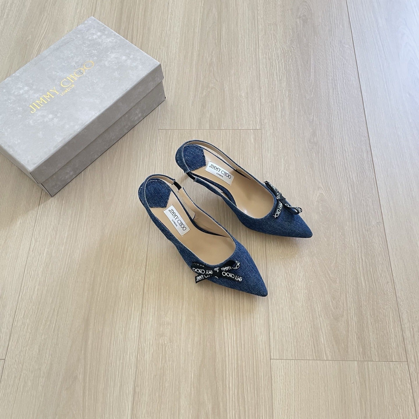 Jimmy Choo Patent Leather Bow Sandals