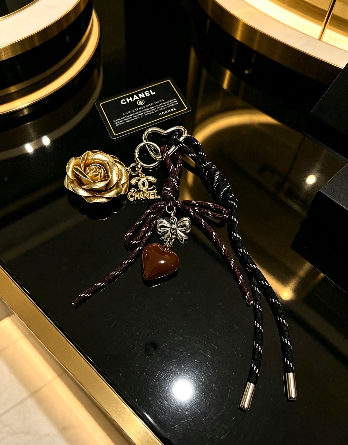 Chanel Vintage-Finish Keychain