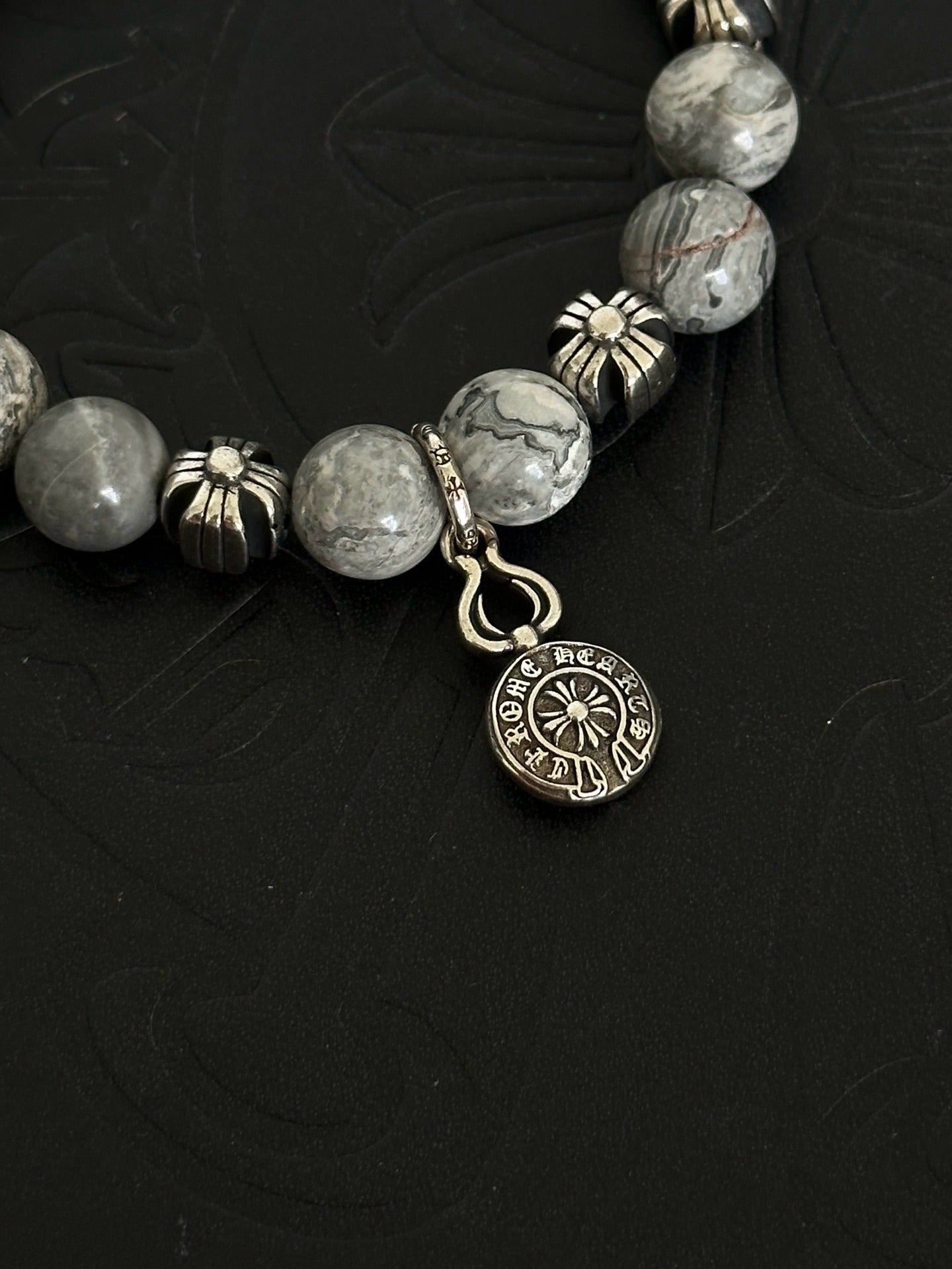 Chrome Hearts Sterling Silver Cross Bracelet