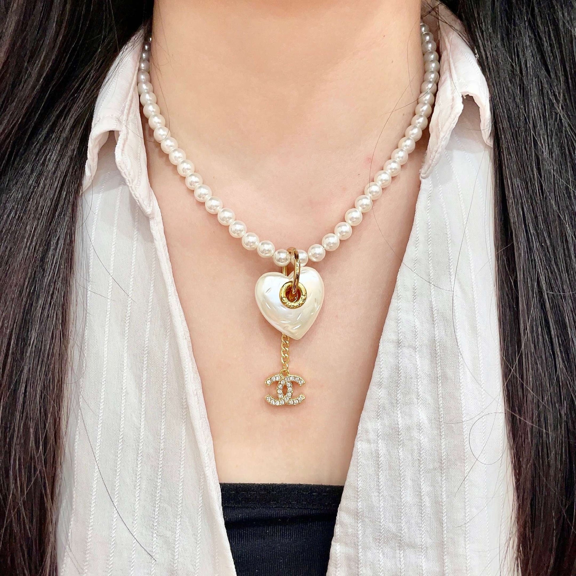 Chanel Logo Necklace