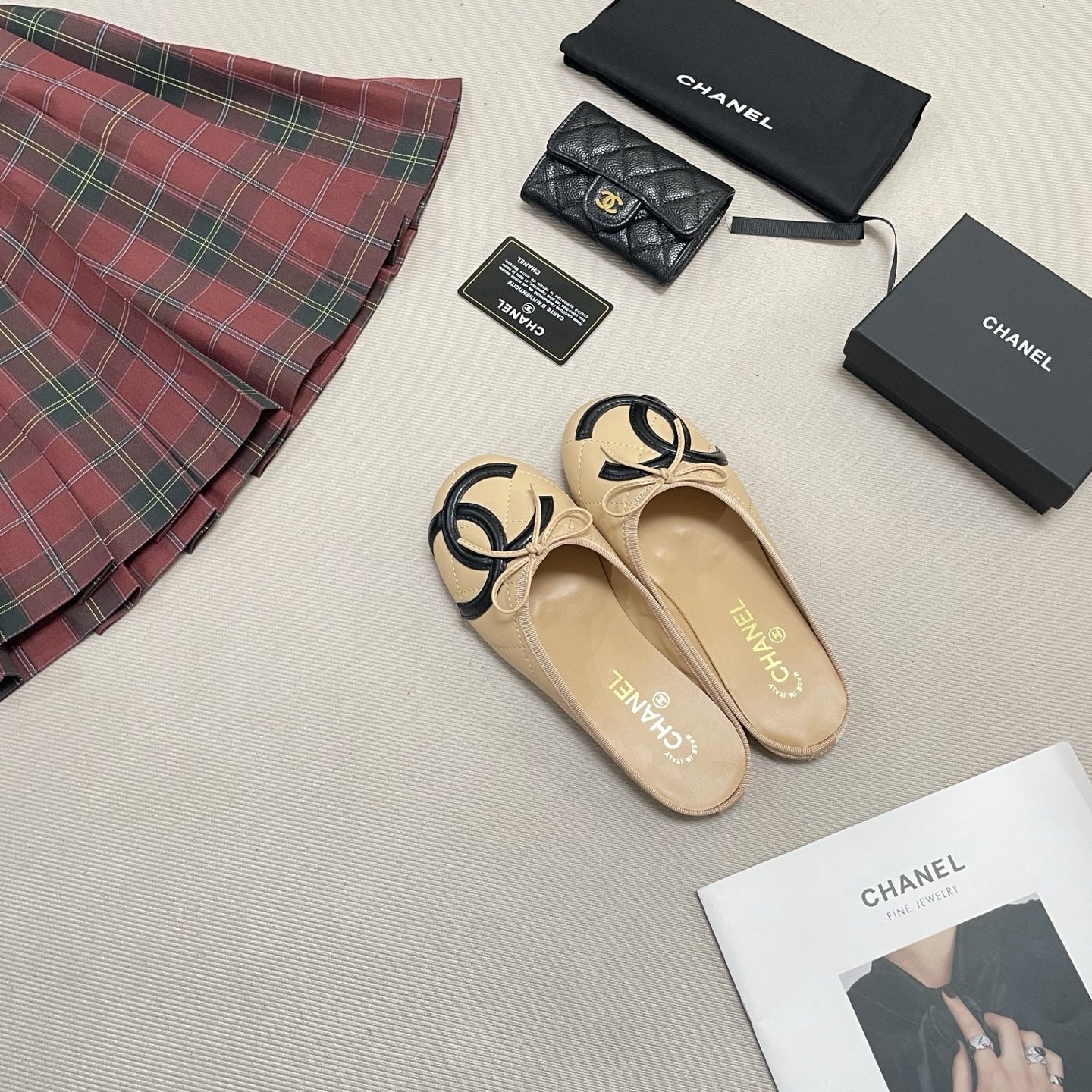 Chanel Leather Ballet Flats