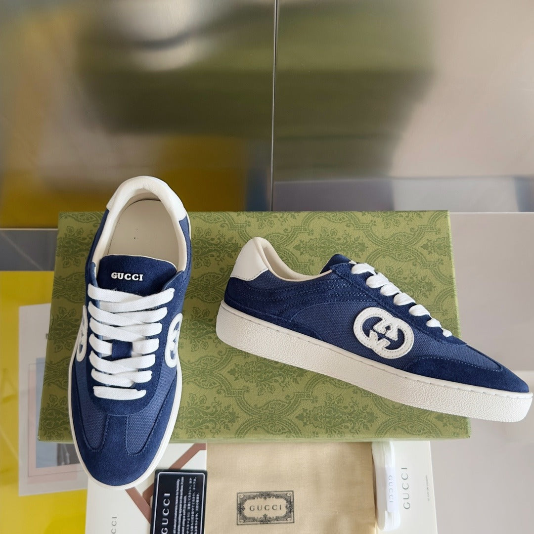 Gucci Leather Logo Sneakers