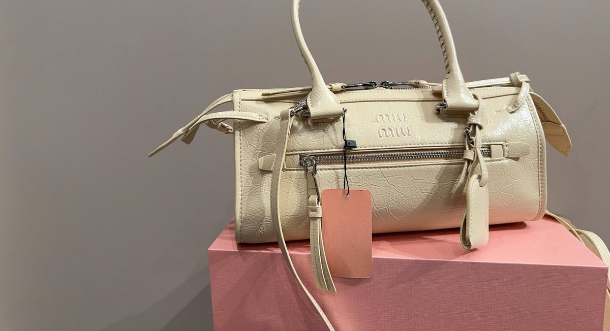 Miu Miu Leather Zip Handbag