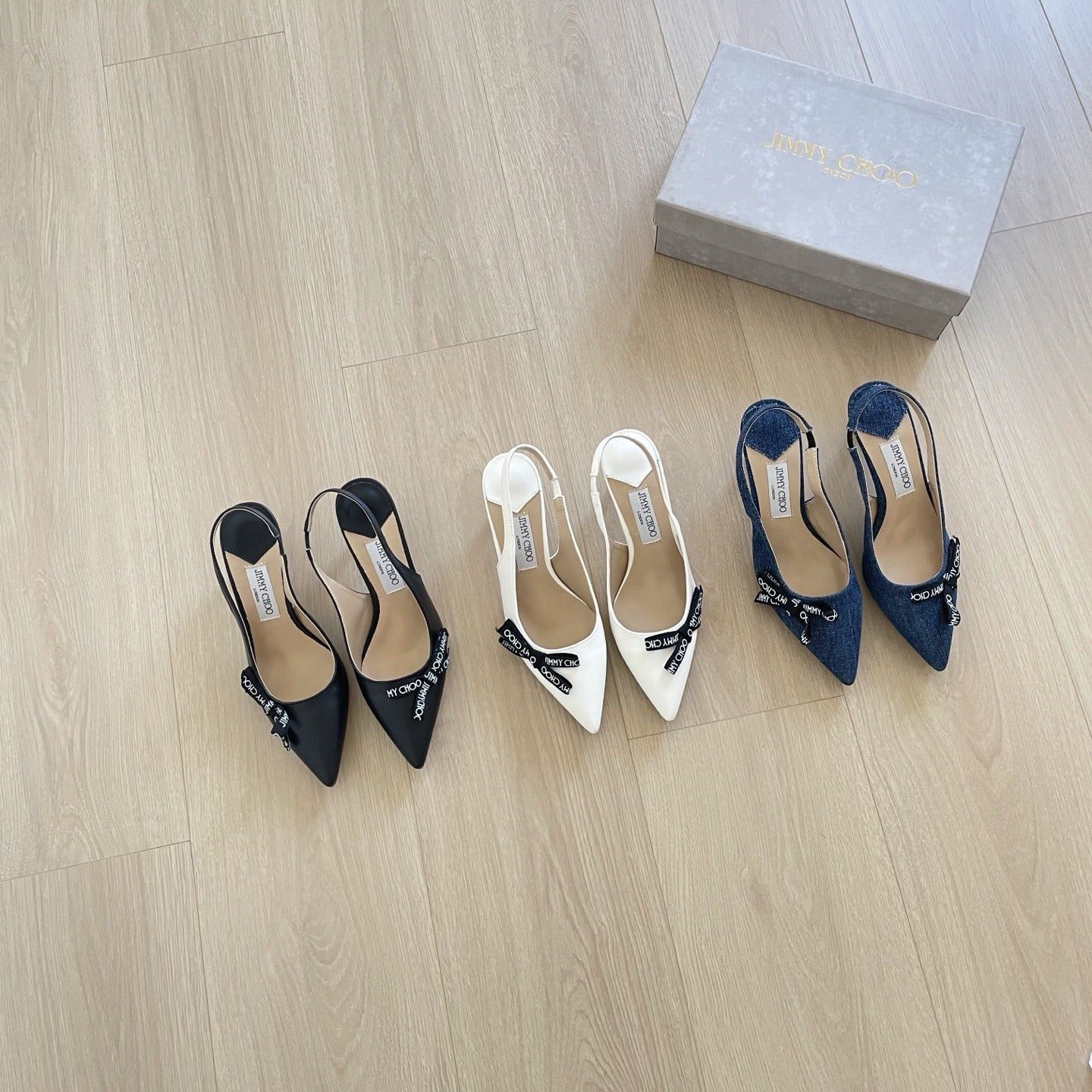 Jimmy Choo Patent Leather Bow Sandals