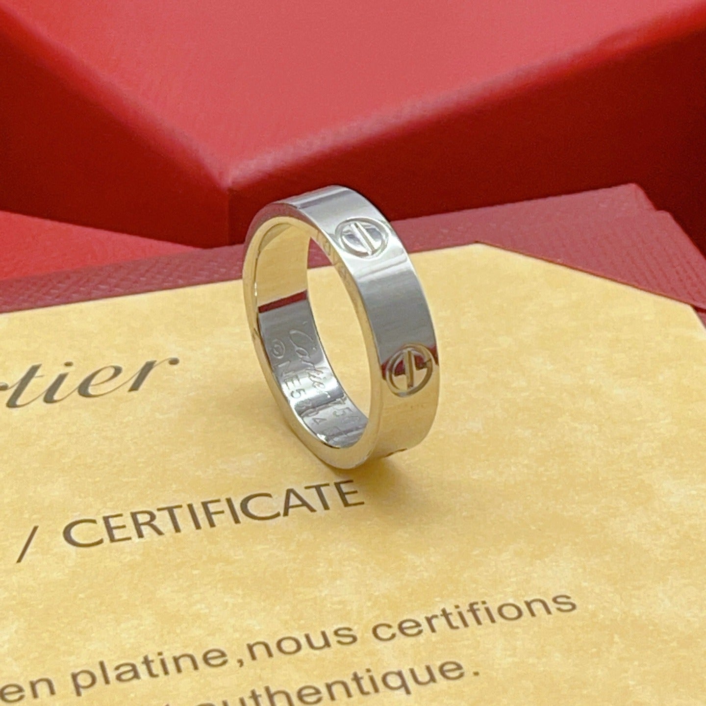 Cartier Silver Brass Ring