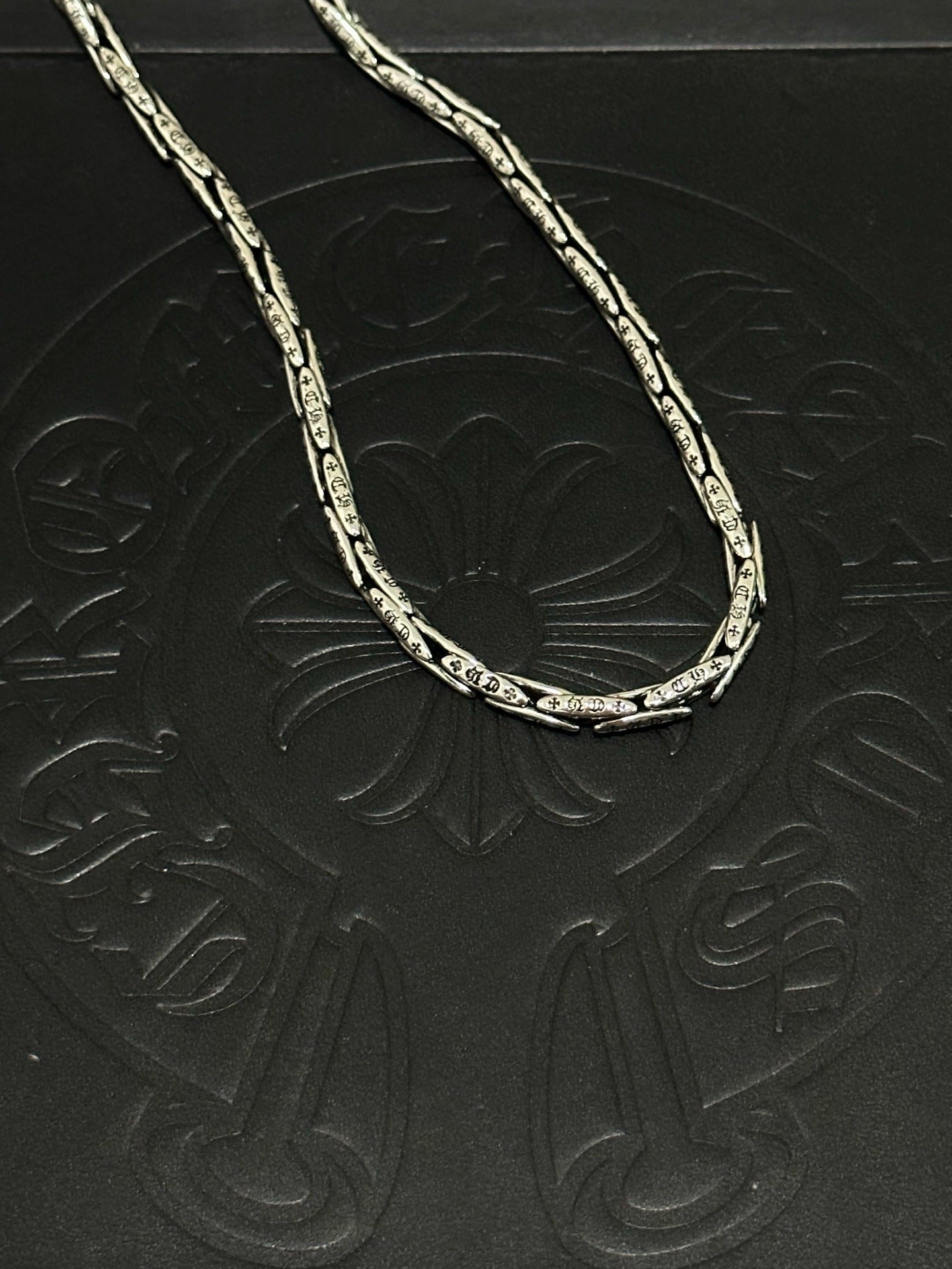 Chrome Hearts Sterling Silver Cross Necklace