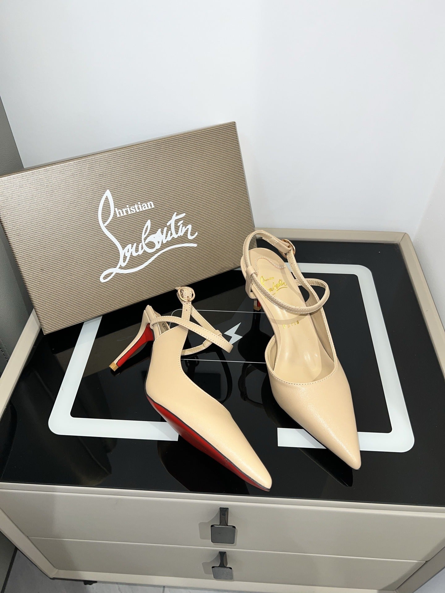 Christian Louboutin Black Sandals
