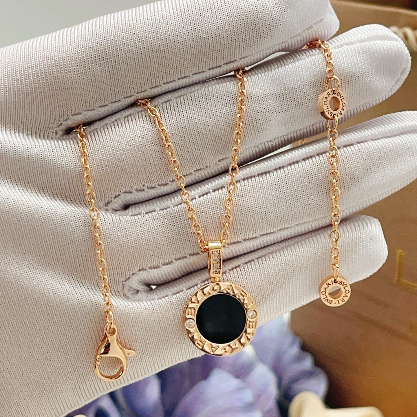 Bvlgari Brass Round Necklace