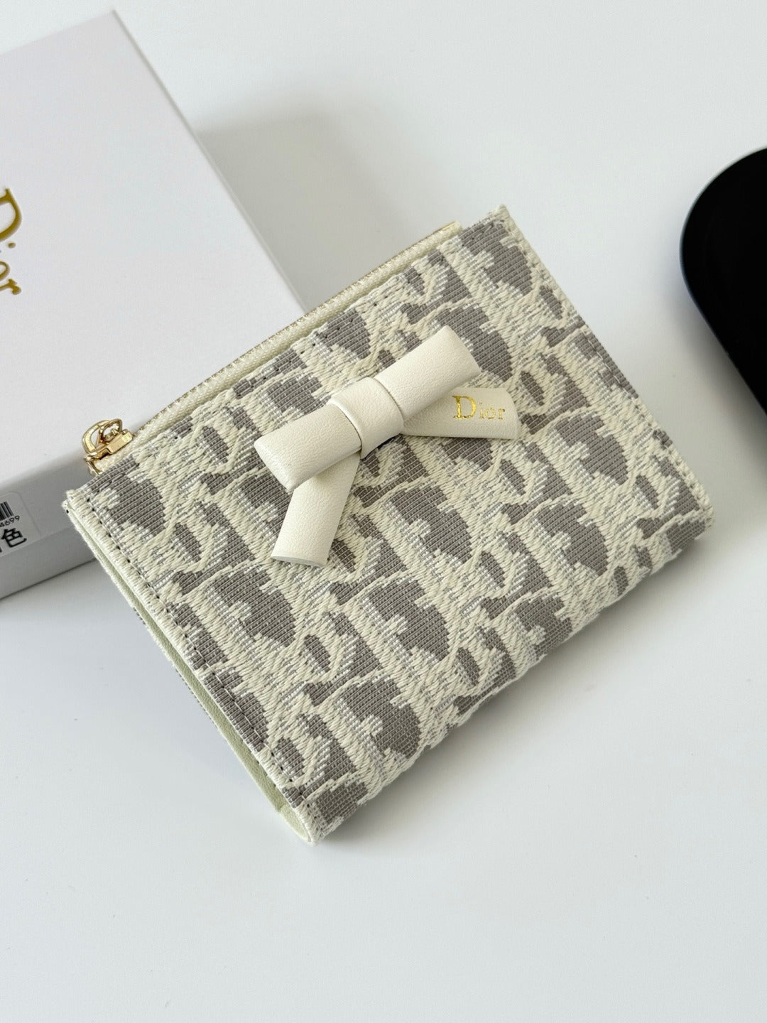 Dior Black Calfskin Leather Wallet