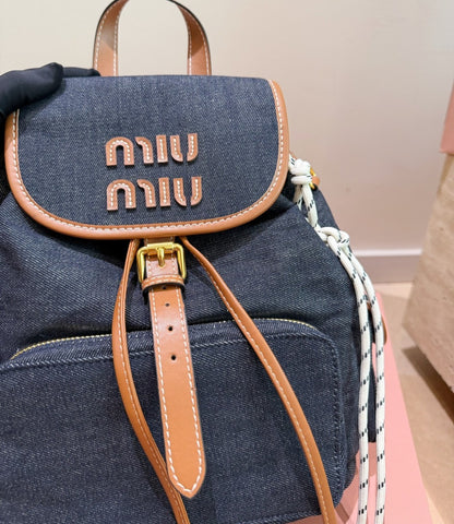Miu Miu Logo Backpack