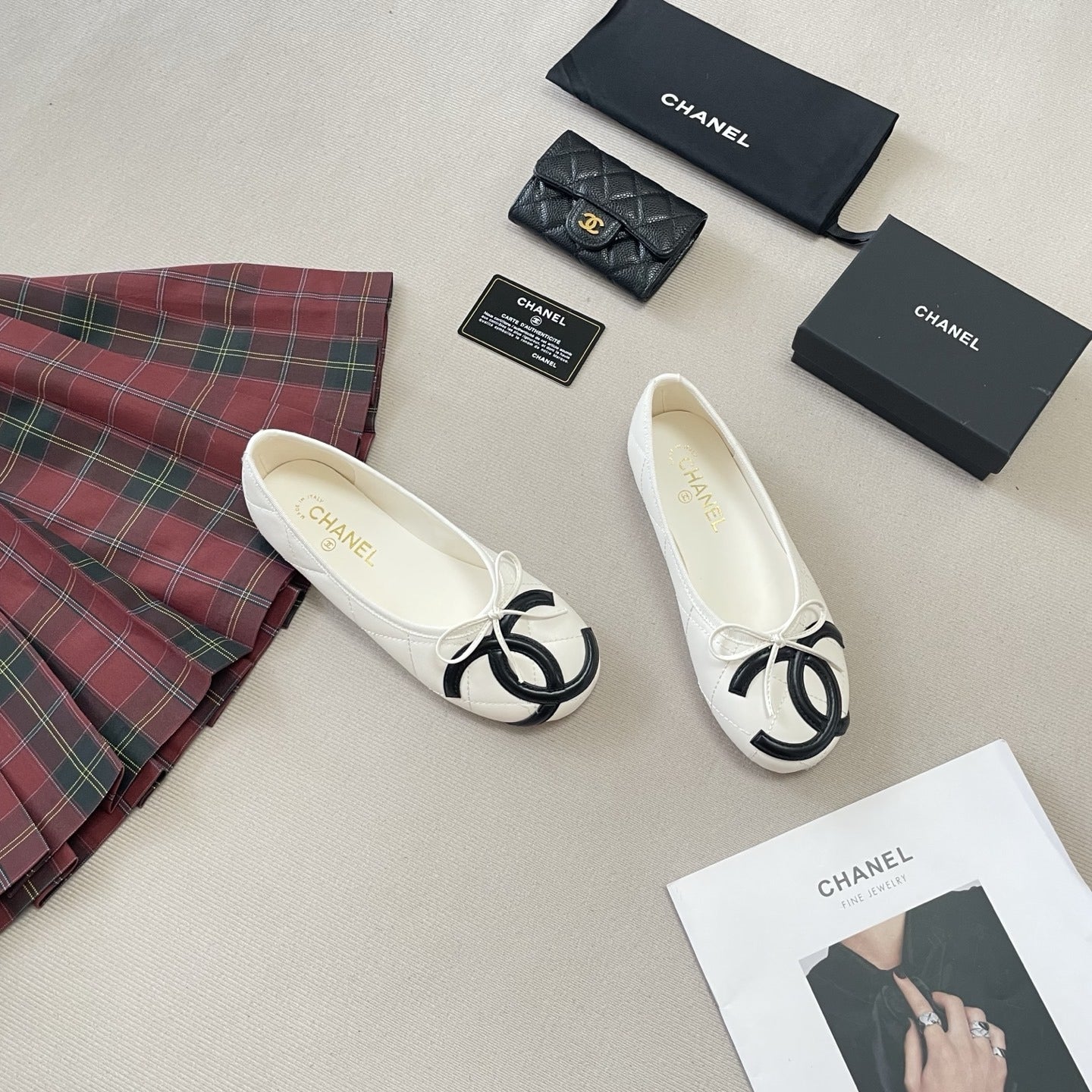 Chanel Leather Ballet Flats