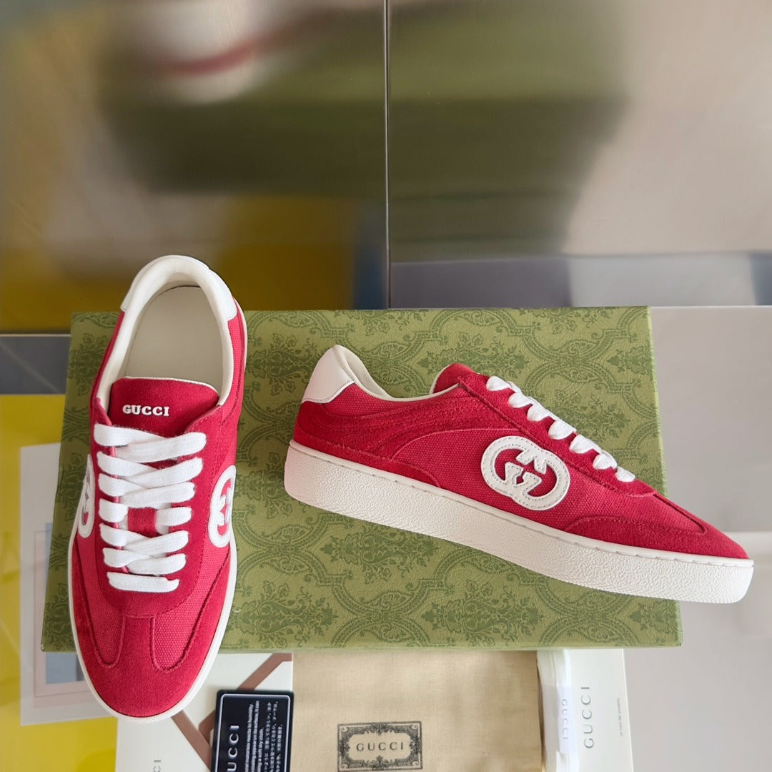 Gucci Leather Logo Sneakers