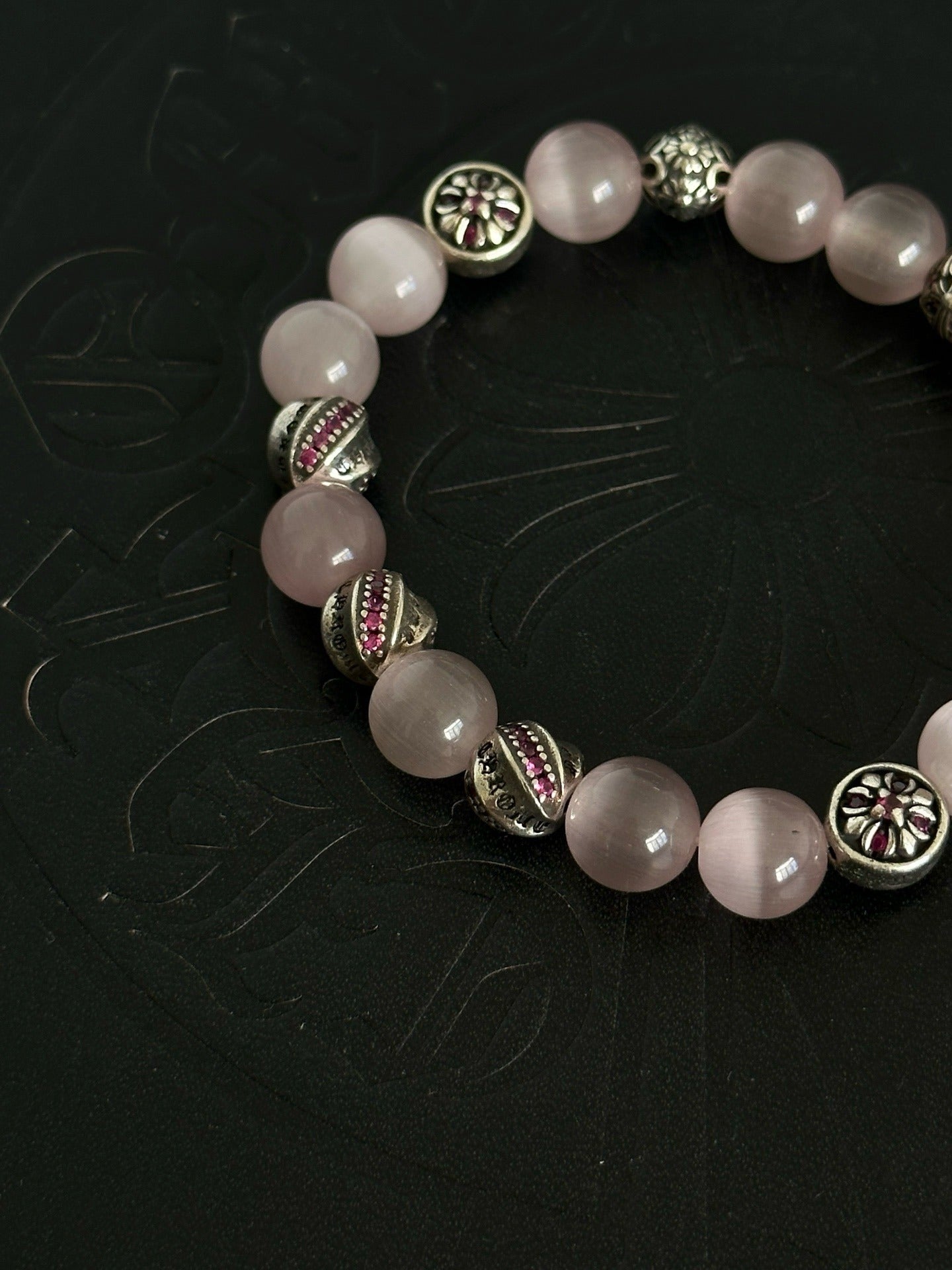 Chrome Hearts Sterling Silver Cross Bracelet