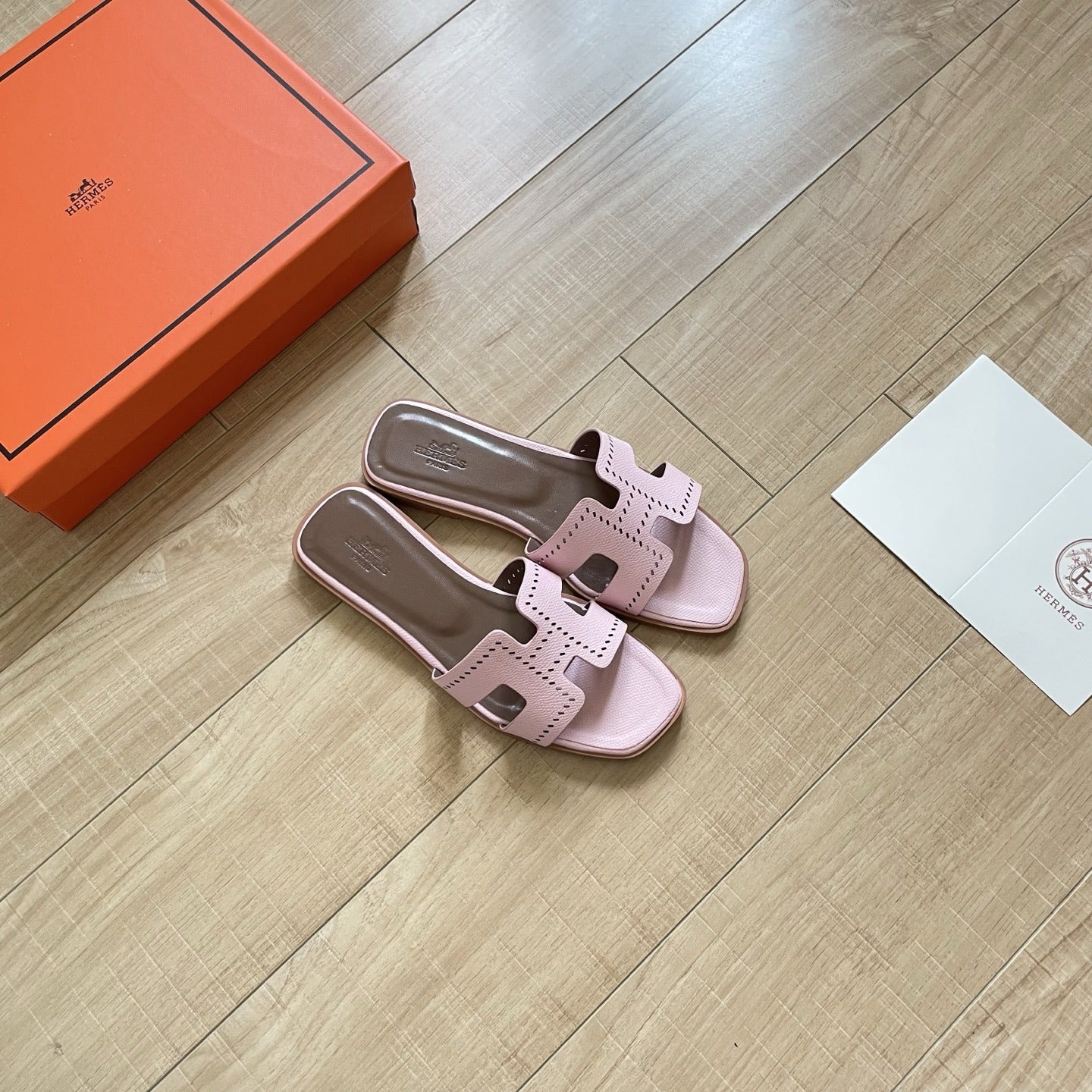 Hermes Leather Slides
