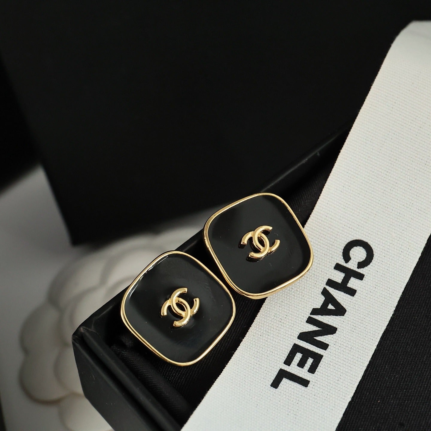 Chanel Vintage-Finish Earrings