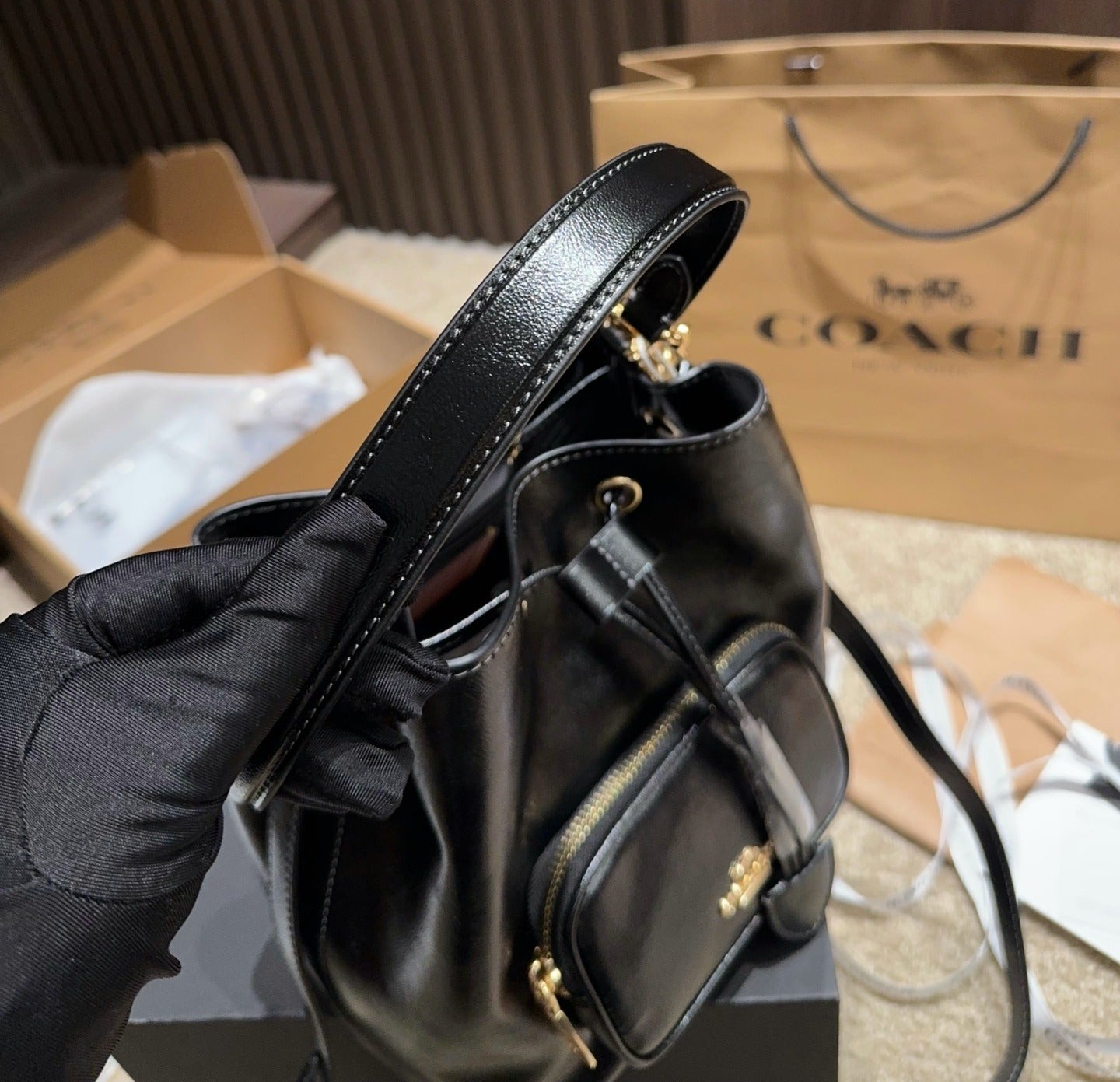 Coach Drawstring Handbag