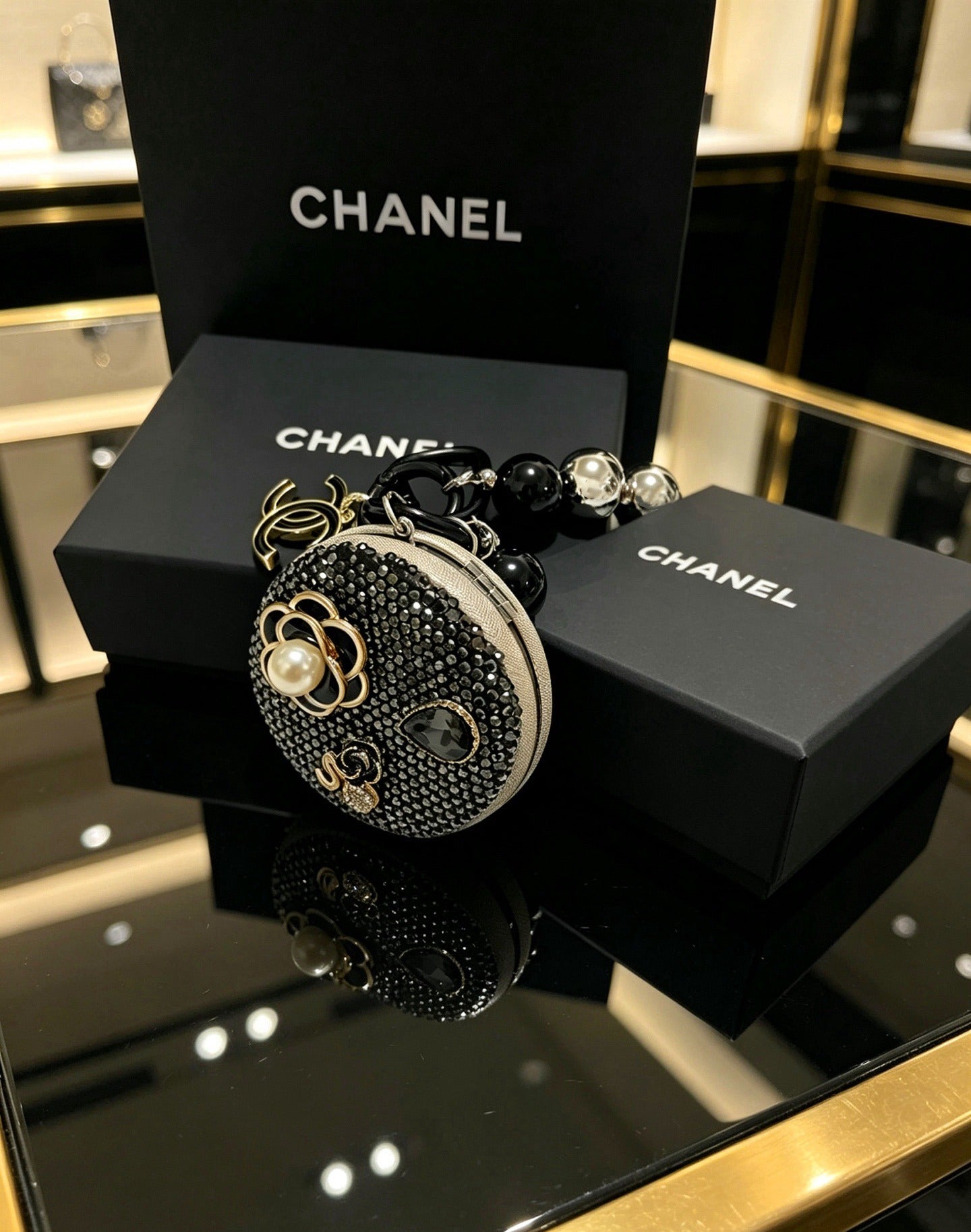 Chanel Vintage-Finish Keychain