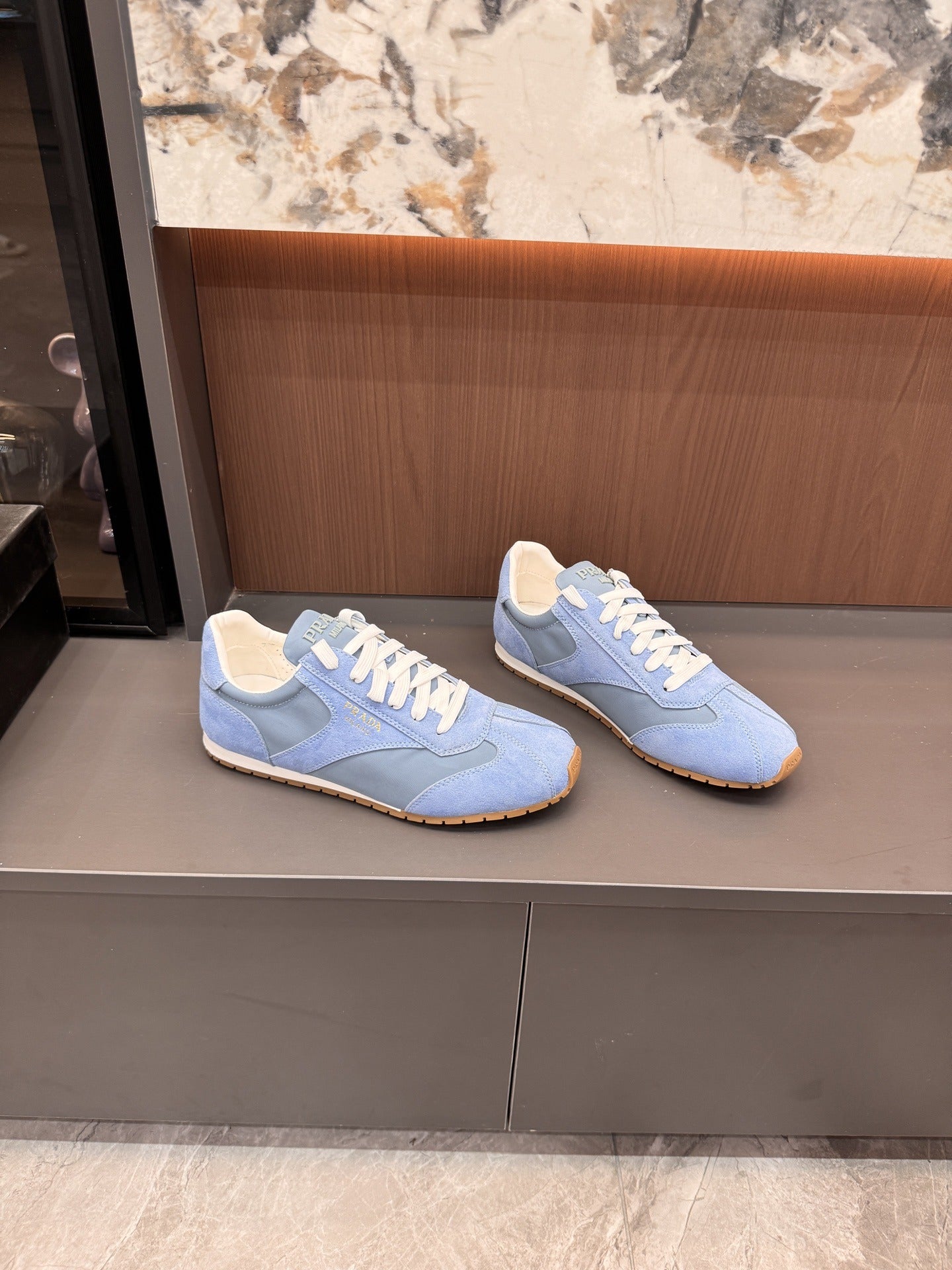 Prada Lambskin Leather Sneakers
