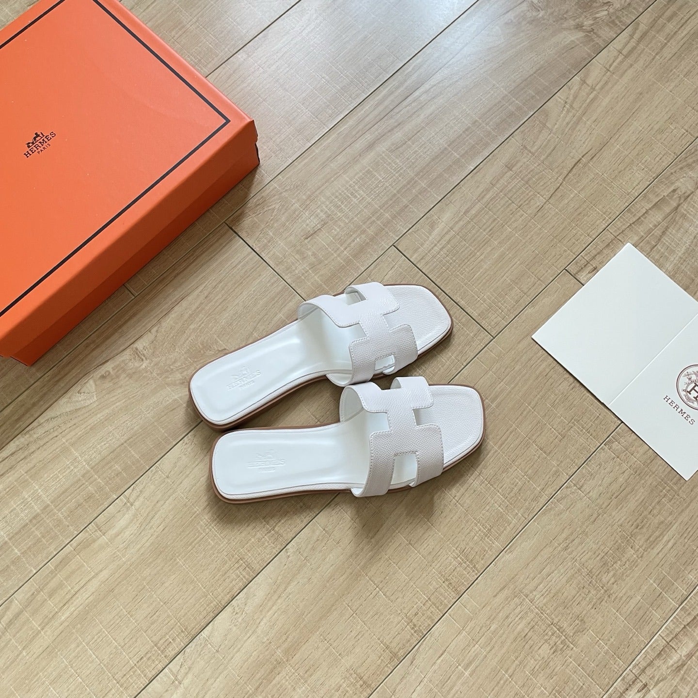 Hermes Leather Slides