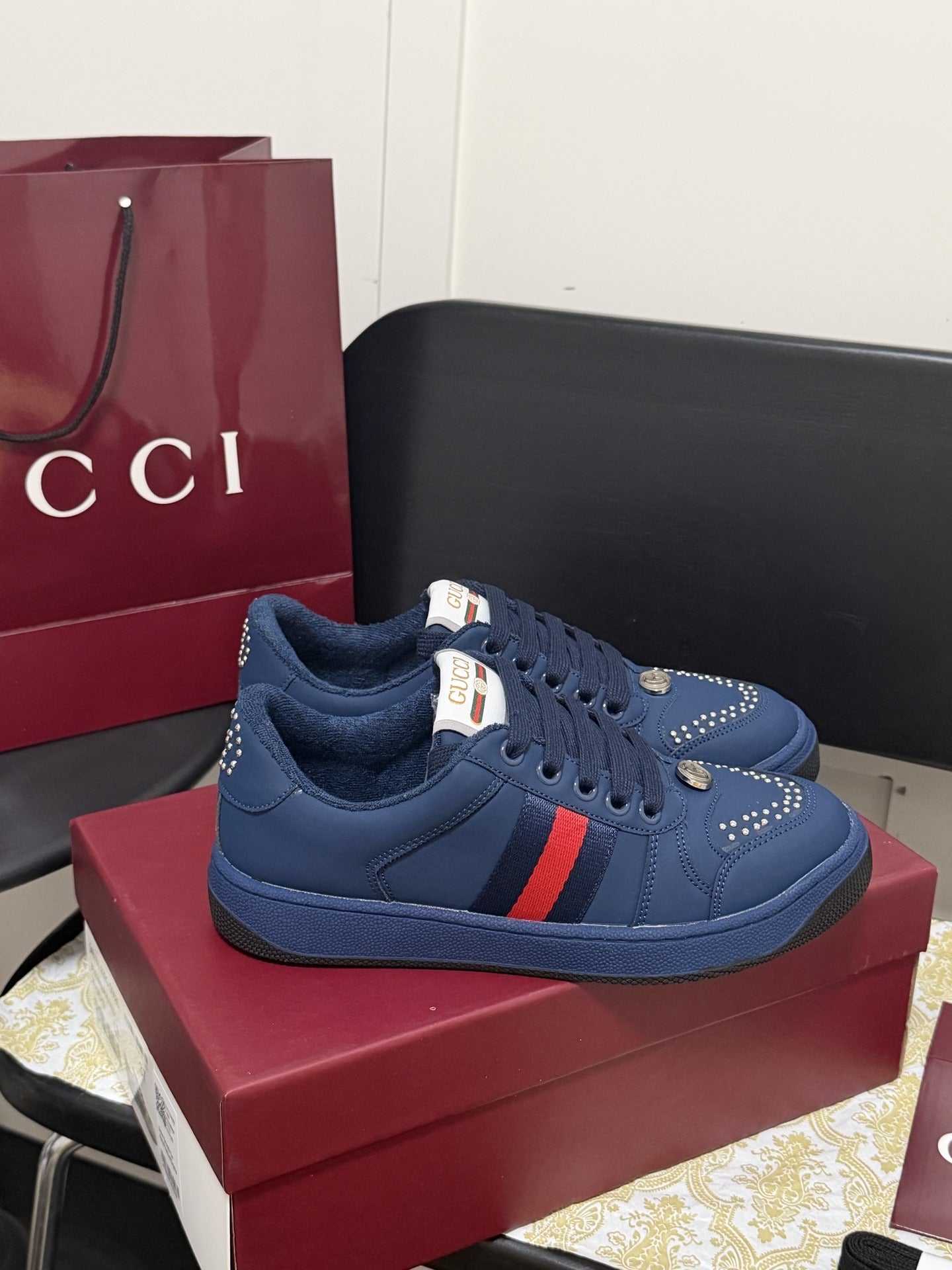 Gucci Crystal Sneakers