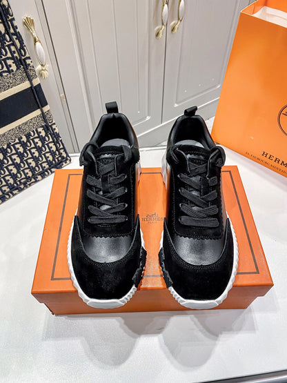Hermes Lambskin Leather Sneakers