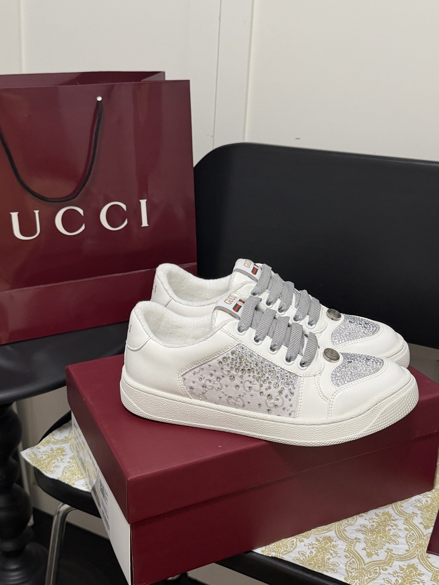 Gucci Crystal Sneakers