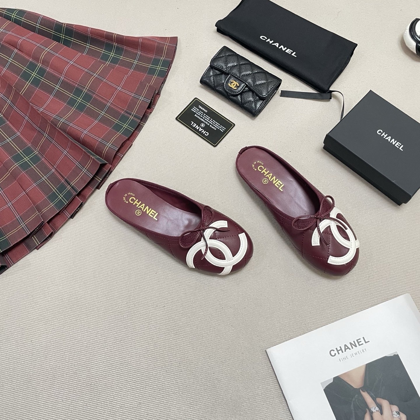 Chanel Leather Ballet Flats