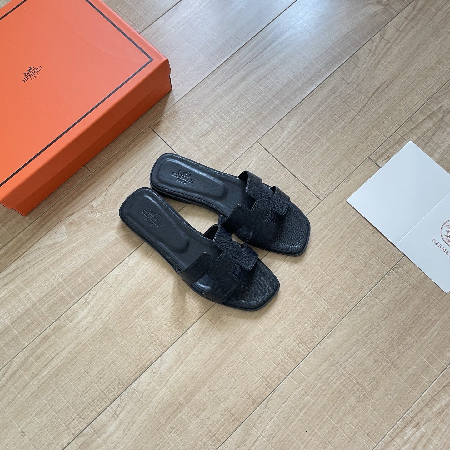 Hermes Leather Slides