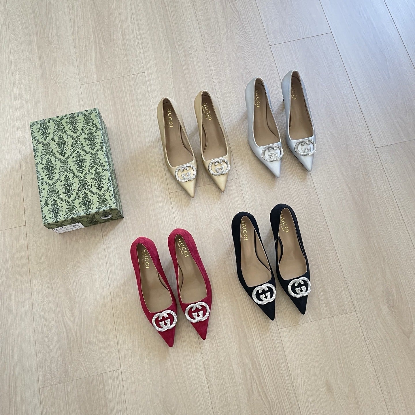 Gucci Crystal Heels