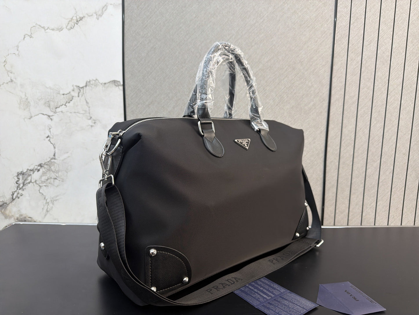 Prada Nylon & Canvas Handbag