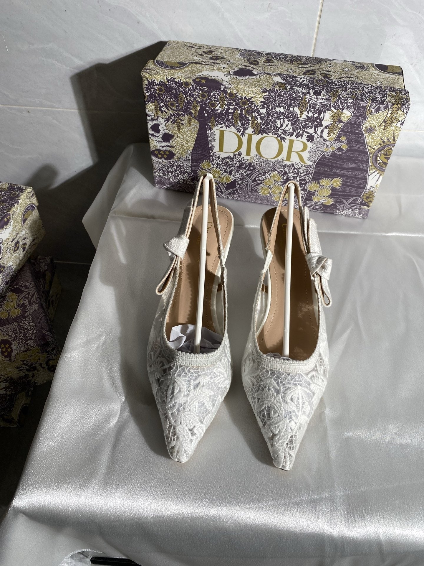 Dior Embroidered Heels