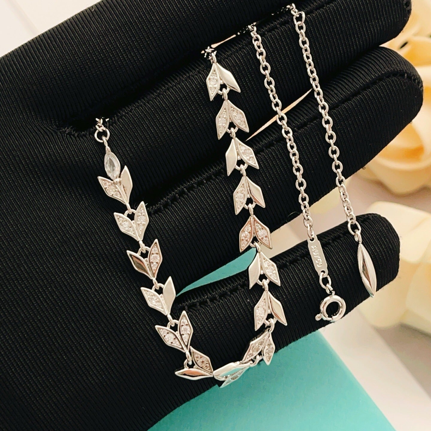 Tiffany & Co. Silver Brass Necklace