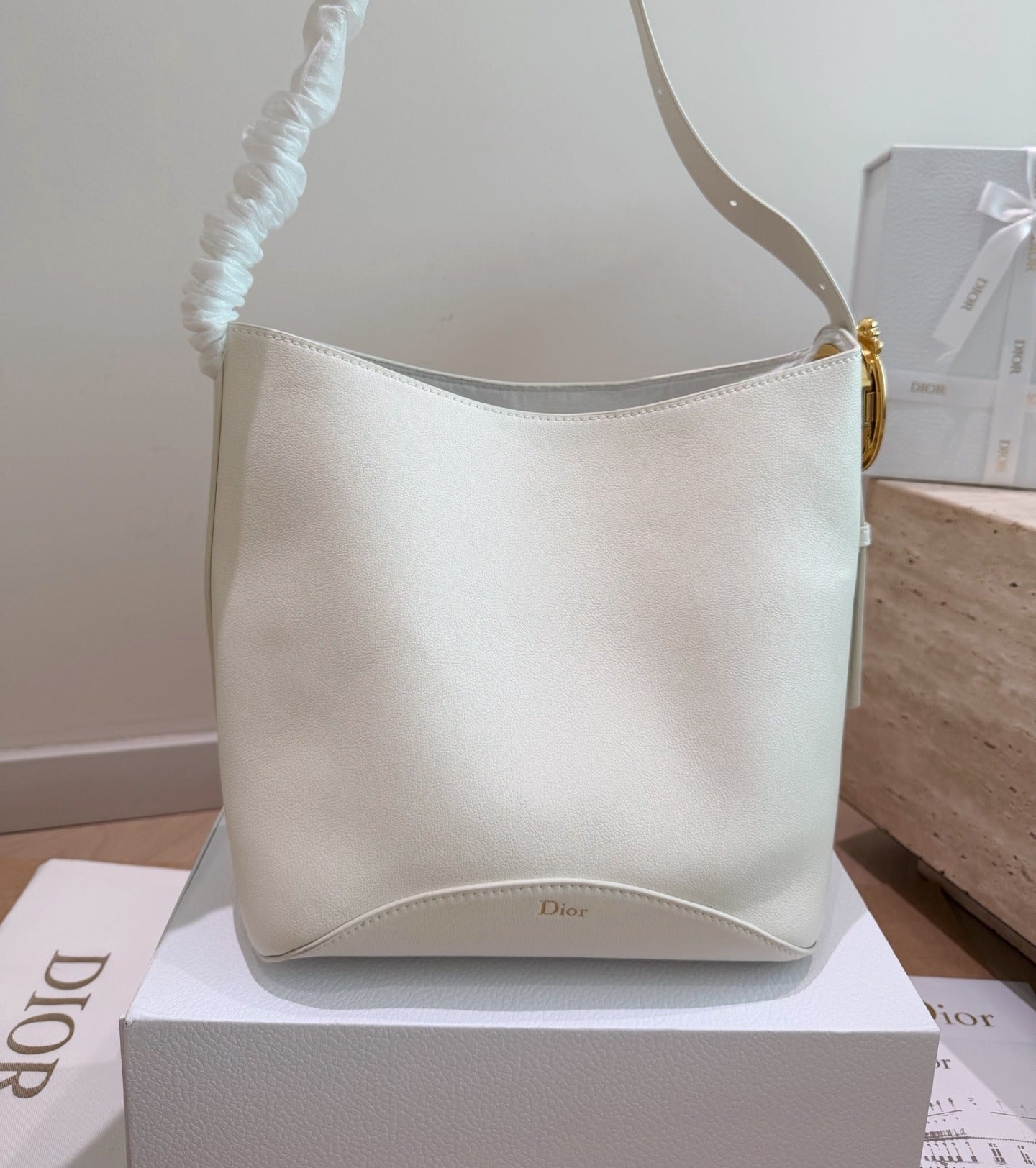 Dior Canvas & Leather Handbag