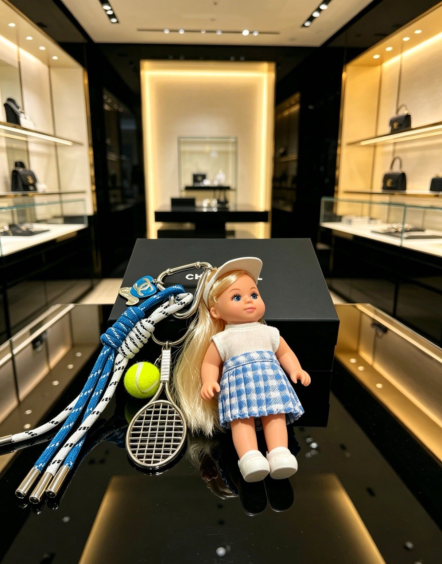 Chanel Vintage-Finish Keychain