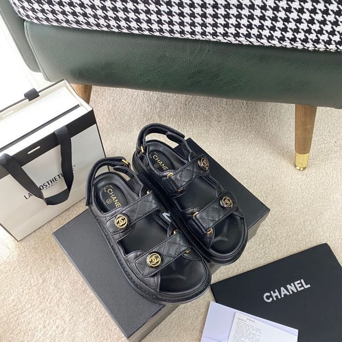 Chanel Lambskin Leather Sandals