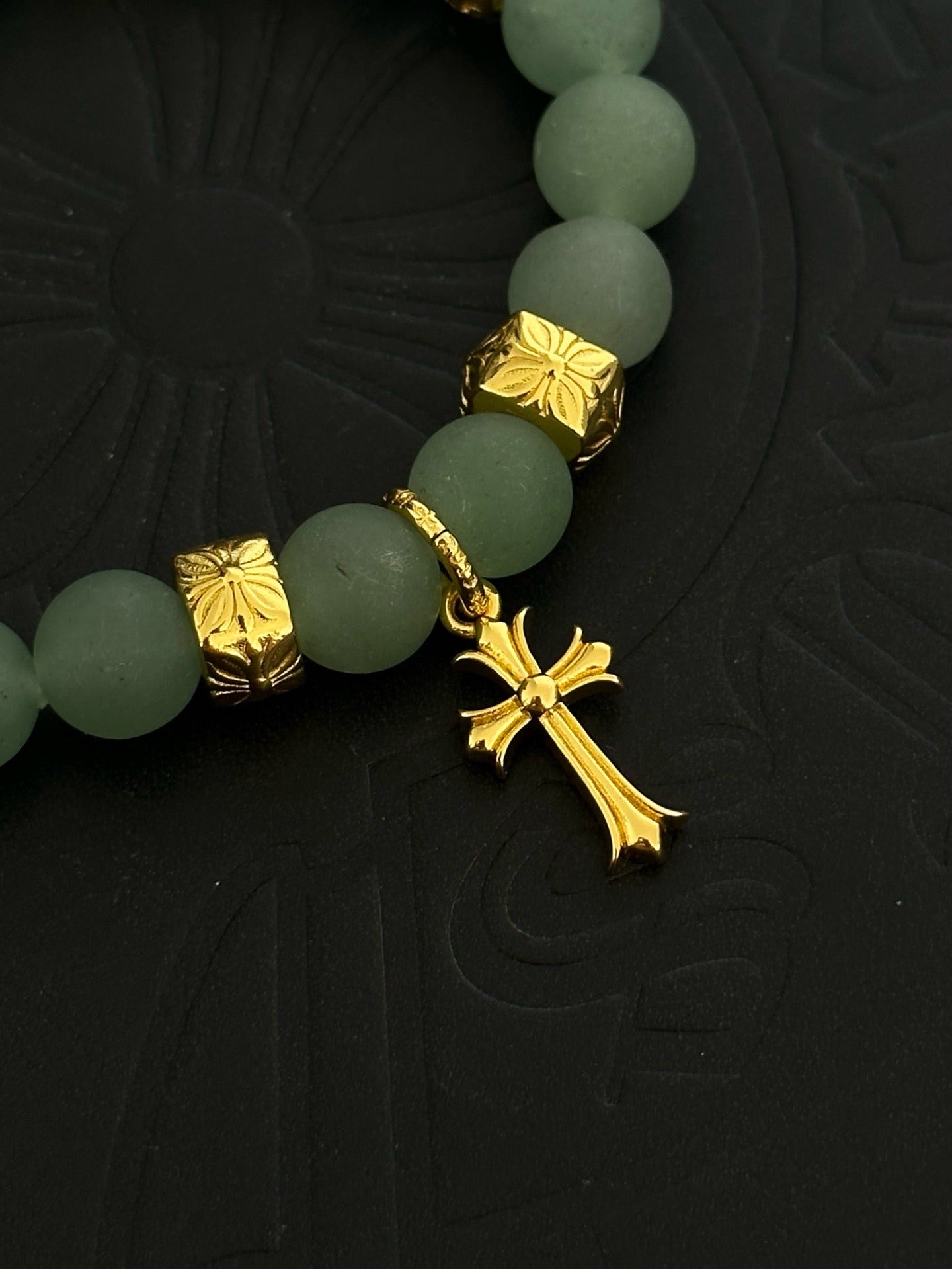 Chrome Hearts Sterling Silver Cross Bracelet