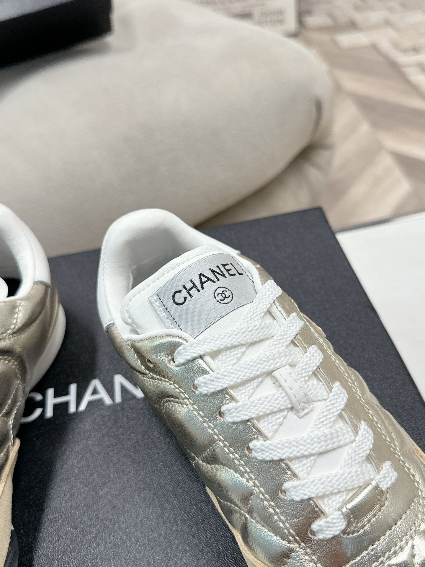 Chanel Lambskin Leather Sneakers