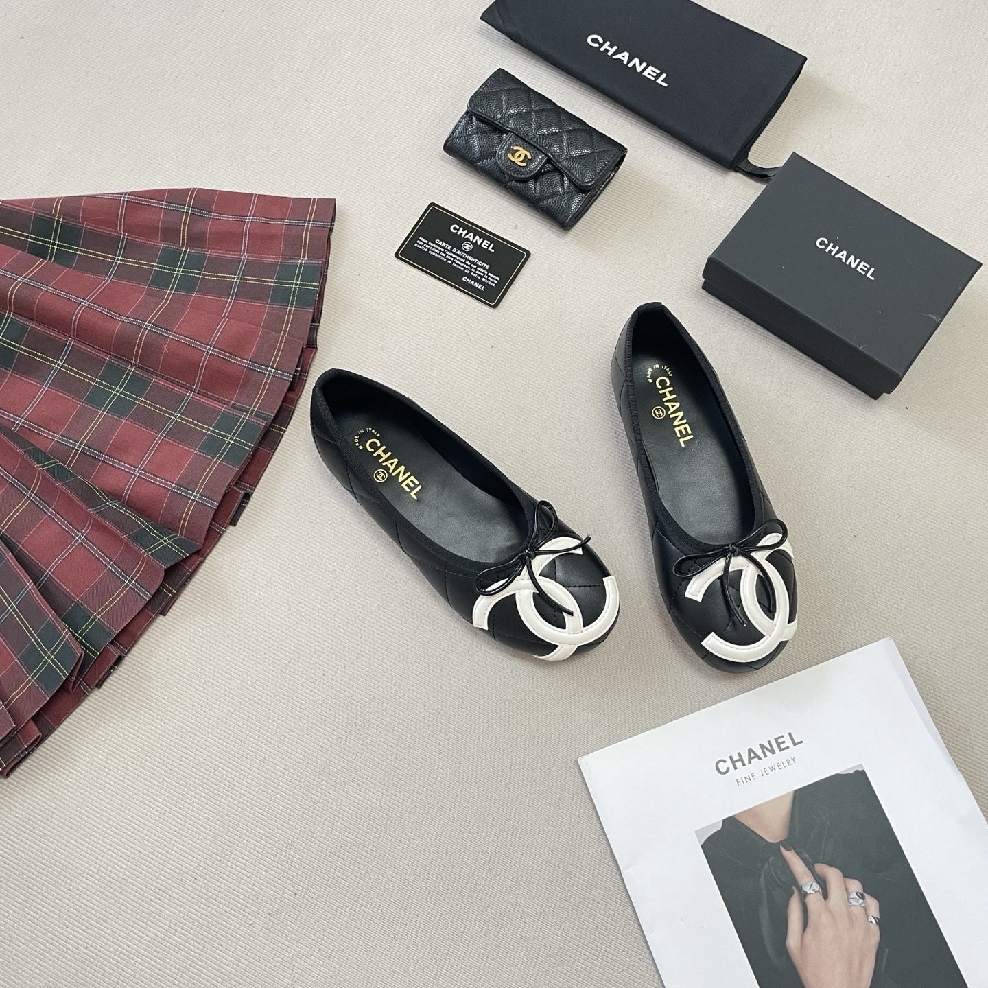 Chanel Leather Ballet Flats