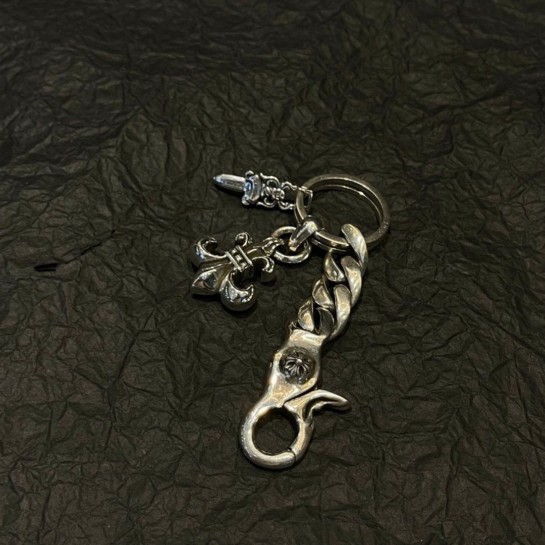 Chrome Hearts Sterling Silver Keychain