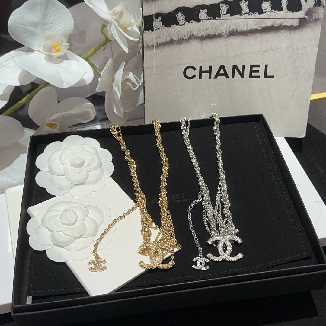 Chanel Silver Chain Necklace
