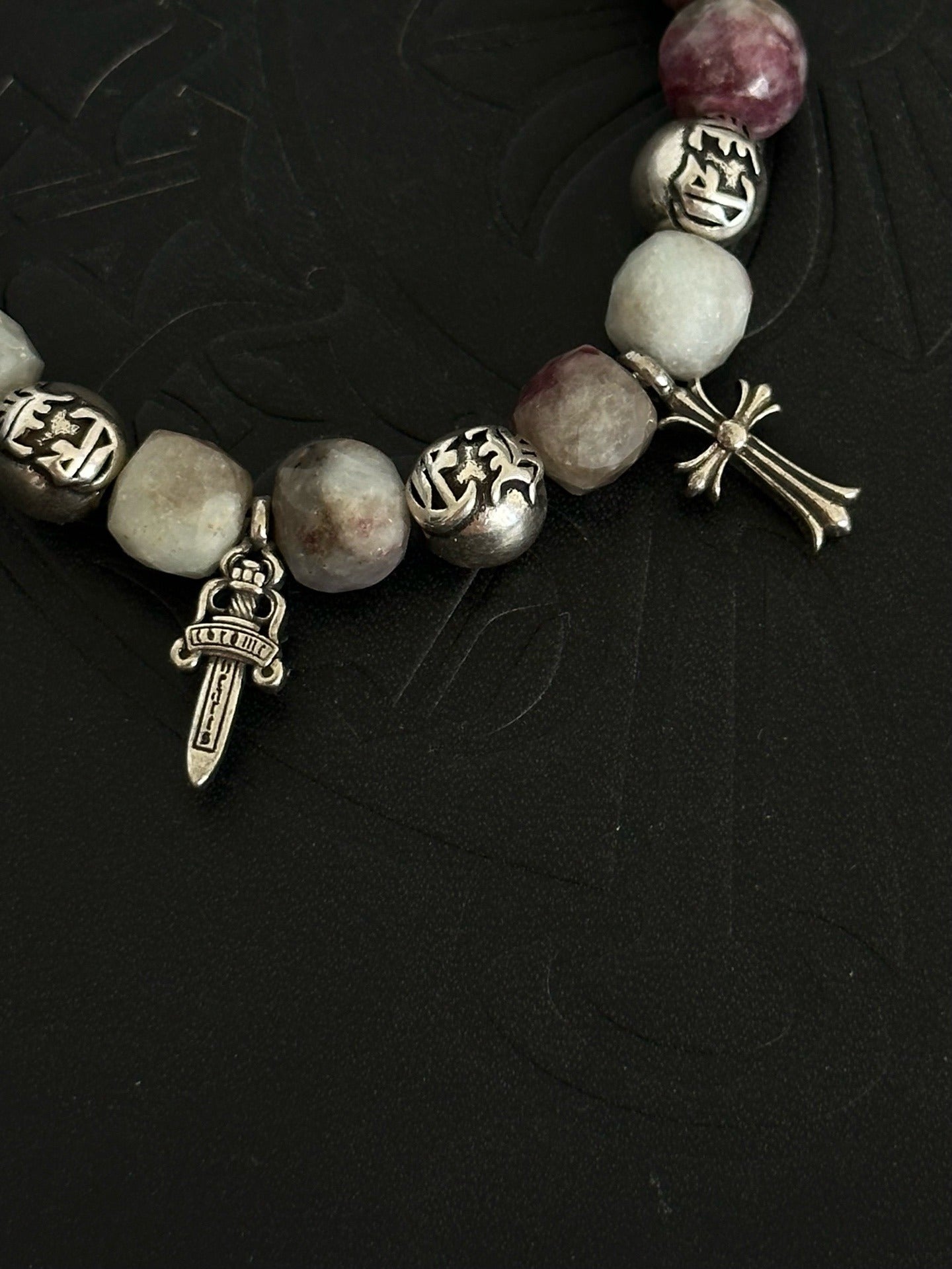 Chrome Hearts Sterling Silver Cross Bracelet