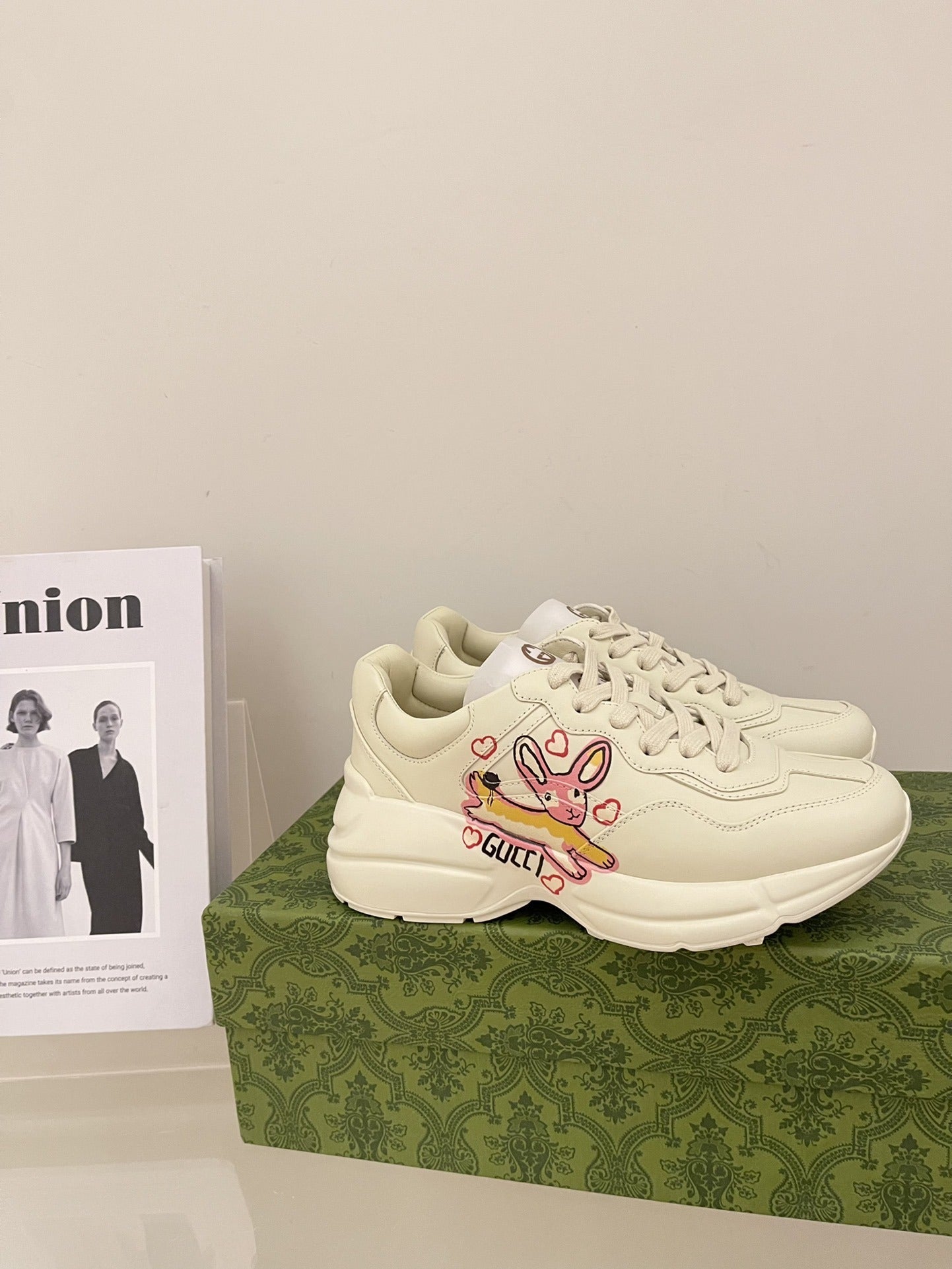 Gucci Calfskin Leather Sneakers