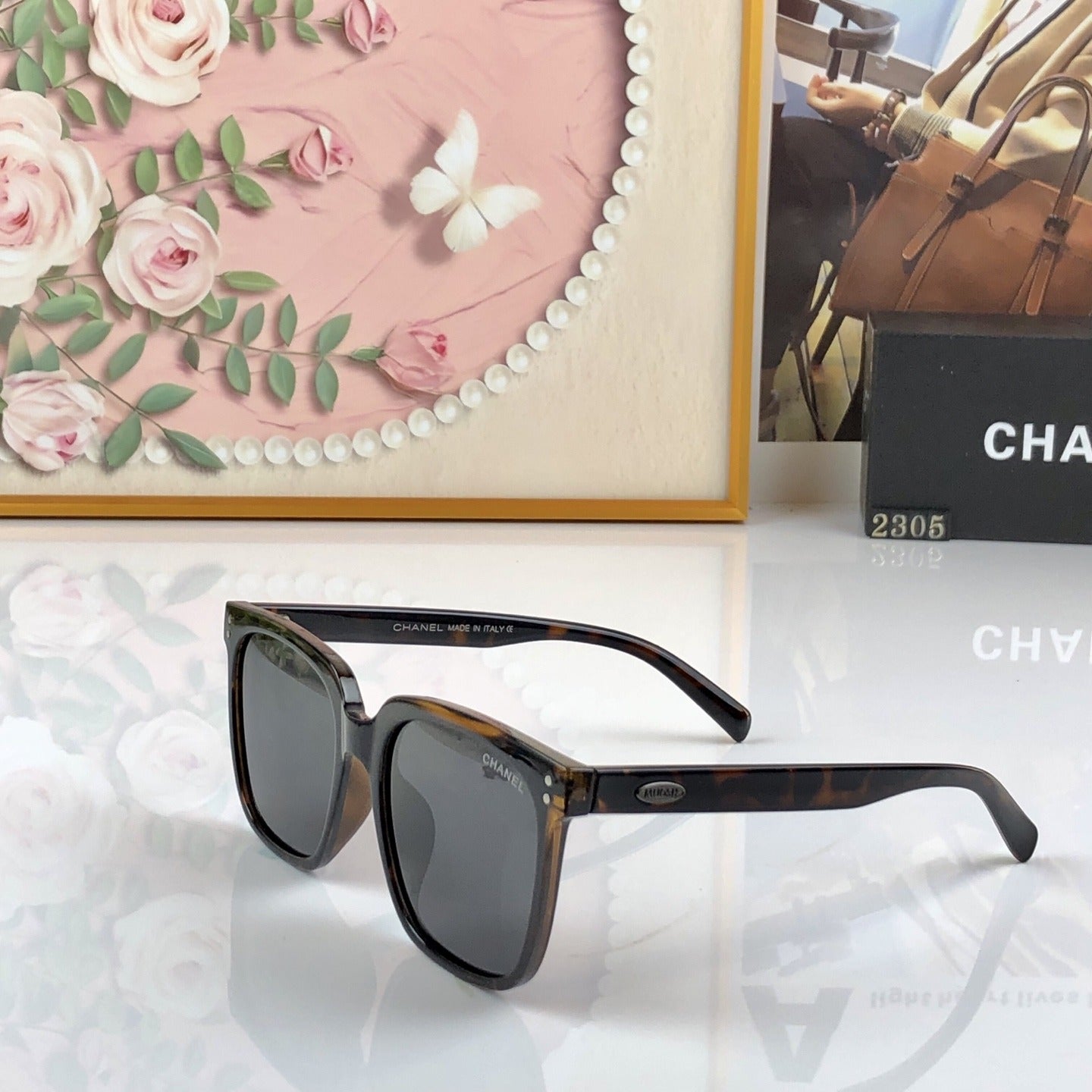 Chanel Vintage-Finish Sunglasses